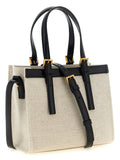 Versace Beige Linen Tote Bag