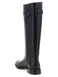 Valentino Garavani Black Calfskin Over The Knee