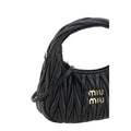 Miu Miu Black Calf Leather Bos Taurus Handbag