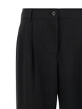 Dolce & Gabbana Black Virgin Wool Casual Pants
