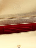 Christian Louboutin Gold Lambskin Clutch Bag