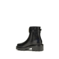 Valentino Garavani Black Calf Leather Bos Taurus Ankle Boots