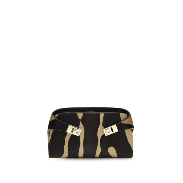 Ferragamo Brown Hair Shoulder Bag