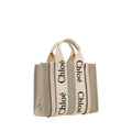 Chloé Brown Linen Handbag