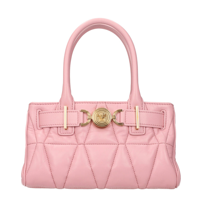 Versace Pink Leather Handbag