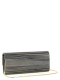 Jimmy Choo Gray Polyester Clutch Bag