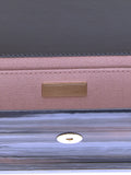 Jimmy Choo Gray Polyester Clutch Bag