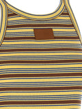Fendi Multicolor Cotton Sleeveles T-Shirt