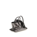 The Attico Gray Calf Leather Bos Taurus Handbag