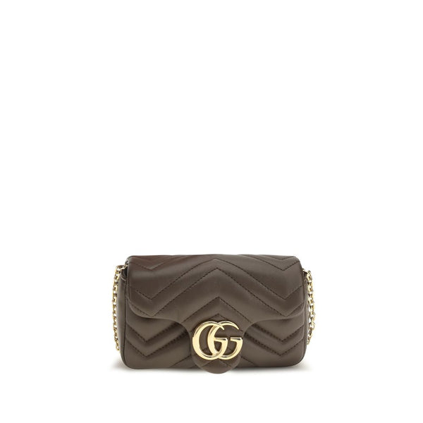 Gucci Brown Calf Leather Bos Taurus Shoulder Bag