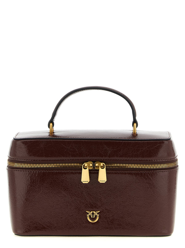 PINKO Brown Calfskin Handbag