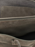 The Attico Gray Bovine Leather Shoulder Bag