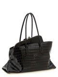 The Attico Brown Bovine Leather Shoulder Bag