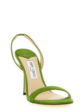 Jimmy Choo Bicolor Leather Stiletto Heel Sandals