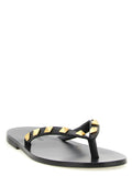 Valentino Garavani Black Calfskin Slides