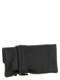 Jimmy Choo Black Lamb Leather Clutch Bag