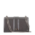 Jimmy Choo Gray Leather Shoulder Bag