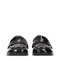 Jimmy Choo Black Leather Slip-On Loafers