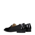 Jimmy Choo Black Leather Slip-On Loafers