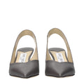 Jimmy Choo Gray Leather Heeled Sandals