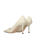 Jimmy Choo Beige Leather High Heel Pumps