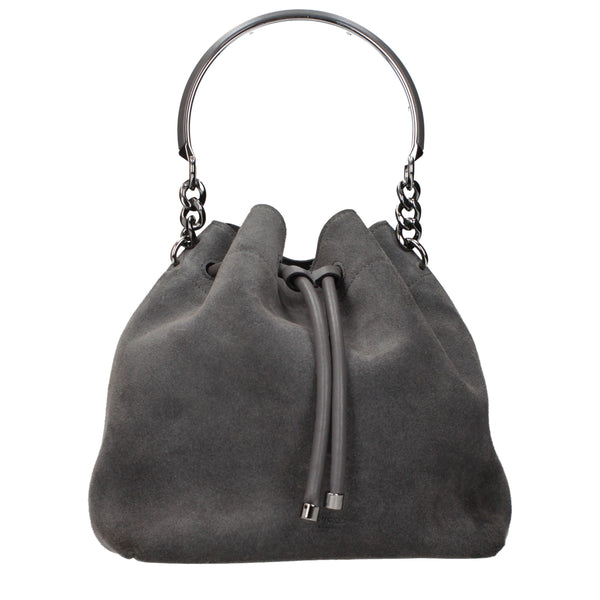 Jimmy Choo Gray Leather Handbag