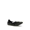 Jimmy Choo Black Calf Leather Bos Taurus Ballet Flats