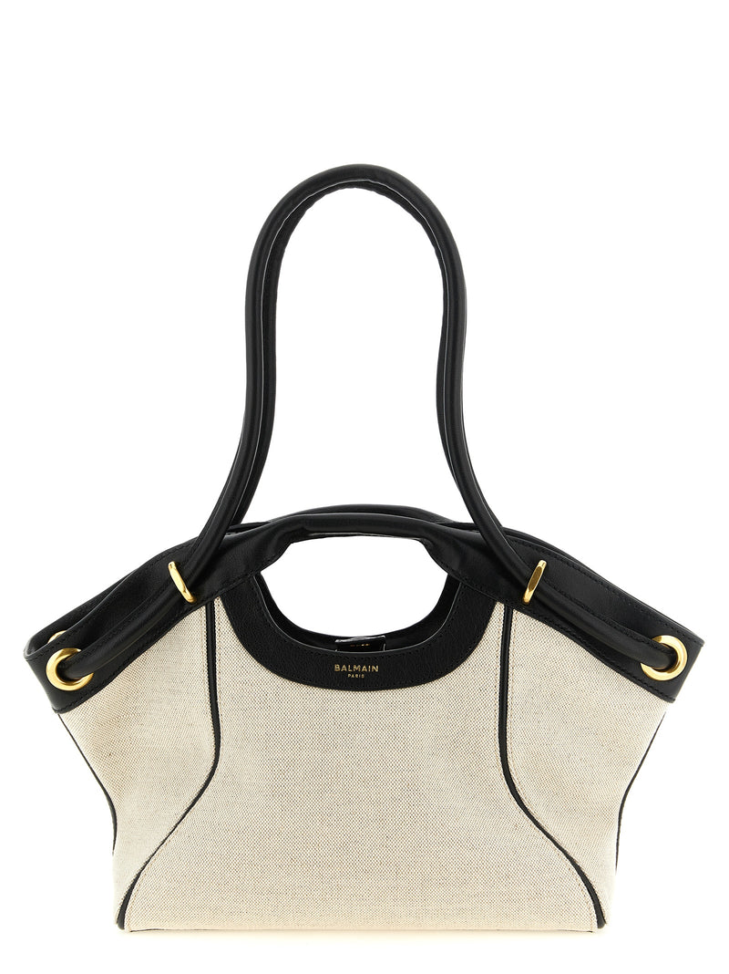 Balmain Bicolor Cotton Tote Bag