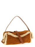 Balmain Brown Calfskin Shoulder Bag