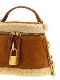 Balmain Brown Calfskin Handbag