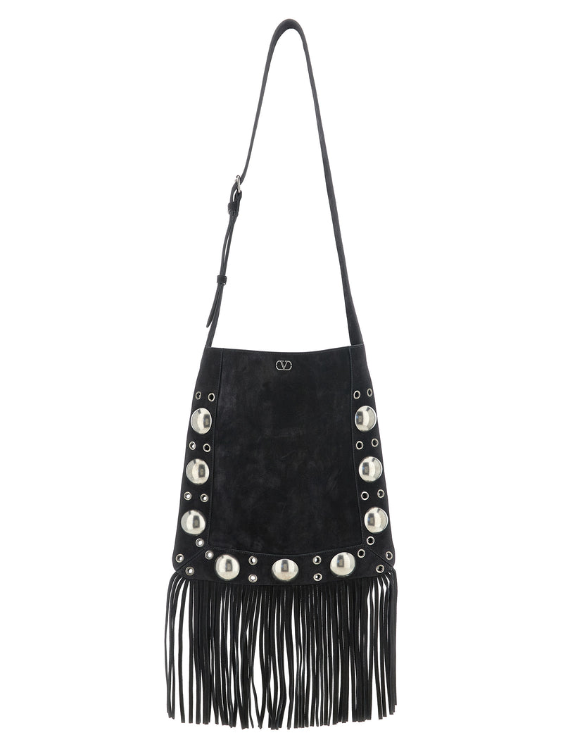 Valentino Garavani Black Calfskin Shoulder Bag
