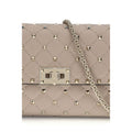 Valentino Garavani Beige Calf Leather Bos Taurus Shoulder Bag