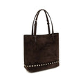 Valentino Garavani Brown Calf Leather Bos Taurus Shoulder Bag