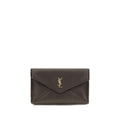 Saint Laurent Brown Lamb Ovis Aries Aries Clutch Bag
