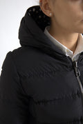 Dolce & Gabbana Black Polyester Hooded Reversible Jacket