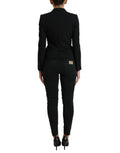 Dolce & Gabbana Black Wool Single Breasted Blazer Coat Jacket