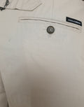 Dolce & Gabbana Beige Cotton High Waist Tapered Pants