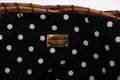 Dolce & Gabbana Beige Straw Snakeskin Pom Pom Crystal AGNESE Bag