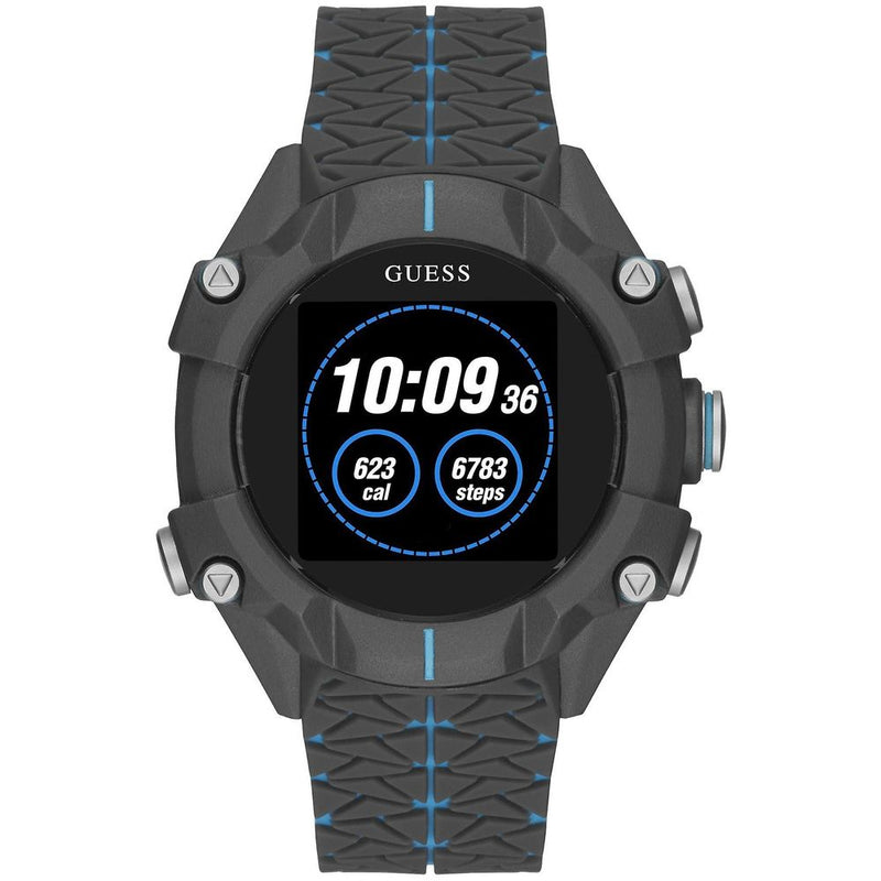 Guess Gray Resin Sport Watch