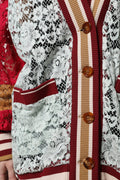 Dolce & Gabbana Multicolor Floral Lace Cardigan Sweater