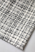 Dolce & Gabbana White Black High Waist Tartan Tweed Mini Skirt