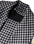 Dolce & Gabbana Black White Monochrome Patterned Floral Cape Jacket