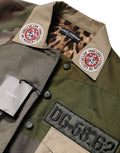 Dolce & Gabbana Military Green Cotton Button Down Jacket
