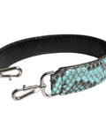 Dolce & Gabbana Black Blue Exotic Leather Bag Shoulder Strap