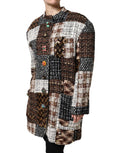 Dolce & Gabbana Multicolor Patchwork Button Down Jacket