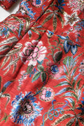 Dolce & Gabbana Red Floral Jacquard A-line Mini Dress