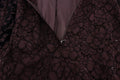 Dolce & Gabbana Purple Floral Lace Ricamo Maxi Dress