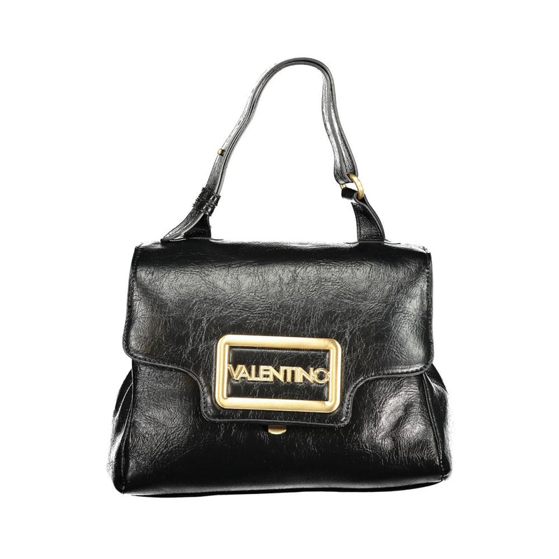 Mario Valentino Nero Poliuretano Women Bag With Adjustable Handle