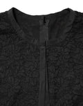 Dolce & Gabbana Black Nylon Lace Long Sleeve Blouse Top