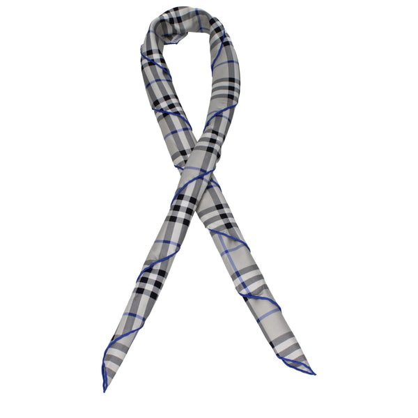 Burberry Gray Silk Foulard